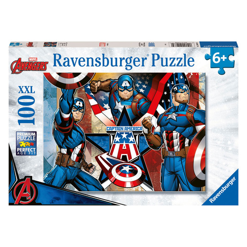 Ravensburger Marvel Captain America 100pc XXL Puzzle RB10739
