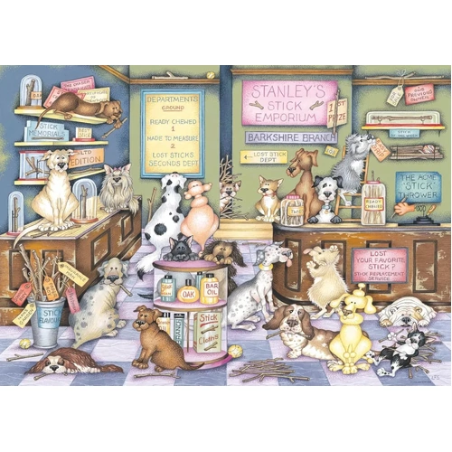 Ravensburger Dapper Dogs No.2: Stanley's Stick Emporium 1000pc Jigsaw Puzzle RB01756