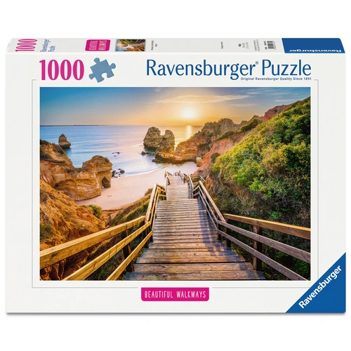 Ravensburger Beautiful Walkways Stairway to Camilo Beach, Algarve 1000pc Jigsaw Puzzle RB01761