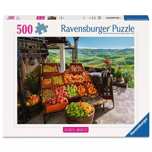 Ravensburger Fruits and Vegetables Market, Croatia 500pc Jigsaw Puzzle RB01814