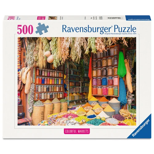 Ravensburger Colourful Markets Spices and Herbs, Morocco 500pc Jigsaw Puzzle RB01816