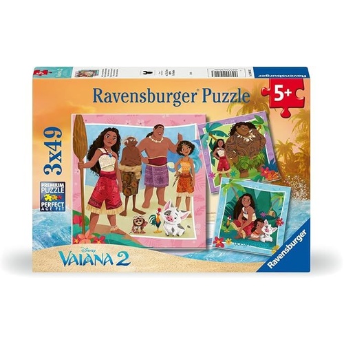 Ravensburger Disney Moana 2 3x49pc Puzzle RB04102