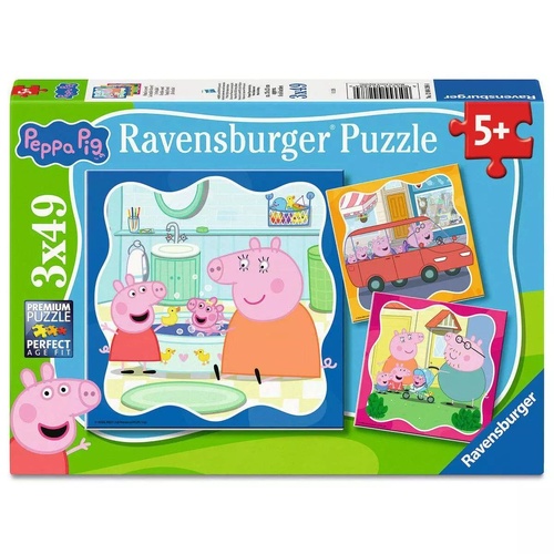 Ravensburger Peppa Pig Family Firsts! 3x49pc Jigsaw Puzzle RB04288