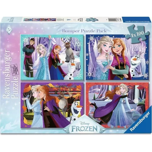 Ravensburger Disney Frozen Family Forever 4 x 100pc Jigsaw Puzzle Pack RB04318