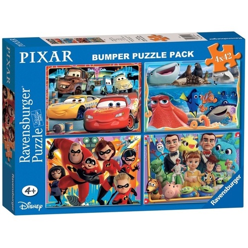 Ravensburger Disney Pixar 4x42pc Puzzle Bumper Pack RB05169