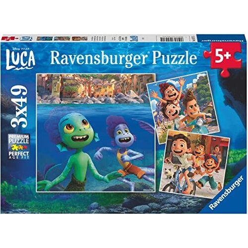 Ravensburger Disney Pixar Luca Jigsaw Puzzle Pack of 3, 49 Pieces RB05571