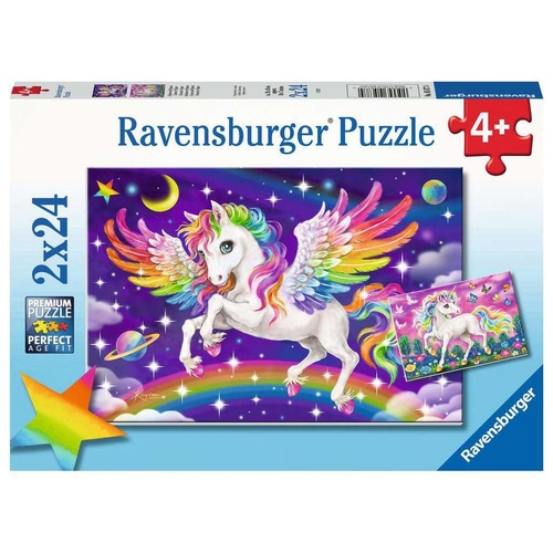 Ravensburger Unicorn and Pegasus 2x24pc Puzzle RB05677