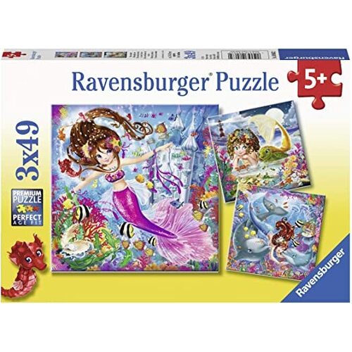 Ravensburger Charming Mermaids Puzzle 3x49 Pieces 080632