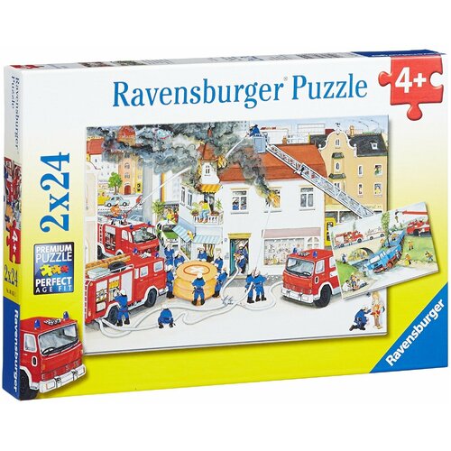 Busy Fire Brigade Puzzle 2x24pc Busy Fire Brigade Puzzle 2x24pc