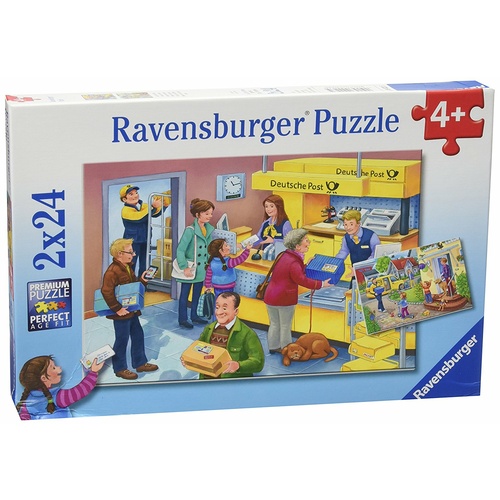 Ravensburger The Busy Post Office 2x24pc Puzzle RB09023 **
