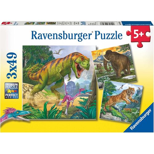Ravensburger Primeval Ruler 3x49pc Puzzle RB09358