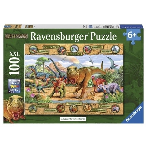 Ravensburger Dinosaurs 100pc XXL Puzzle RB10609