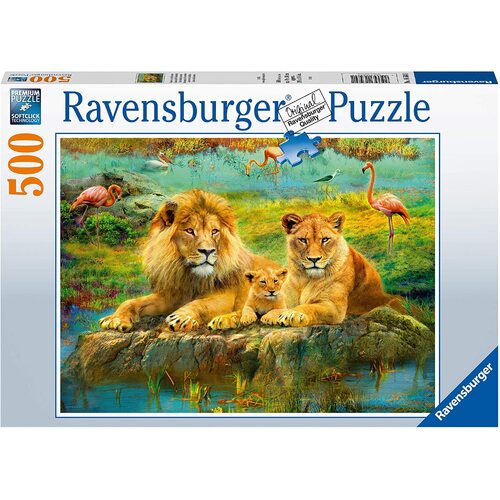Ravensburger Lions in the Savannah 500pc Puzzle RB16584**