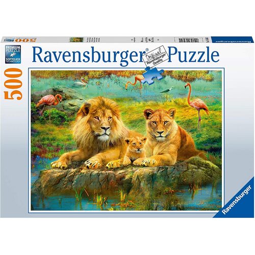 Ravensburger Lions in the Savannah 500pc Puzzle RB16584