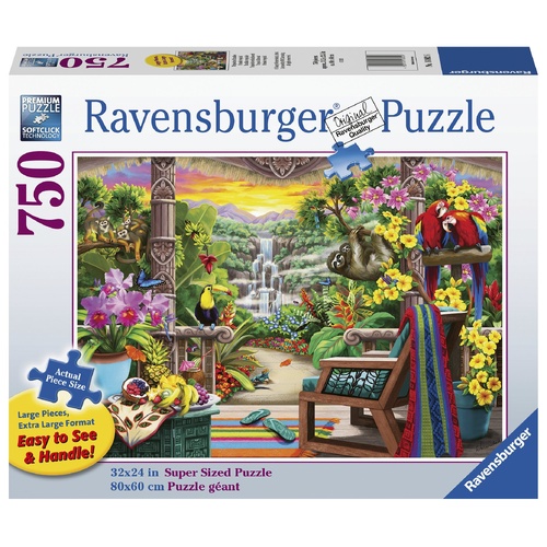 Ravensburger Tropical Retreat 750pc Large Format Jigsaw Puzzle RB16802