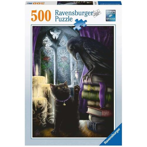 Ravensburger Black Cat & Raven 500pc Jigsaw Puzzle RB16987