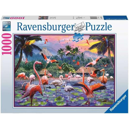 Ravensburger Pink Flamingos 1000pc Puzzle 17082