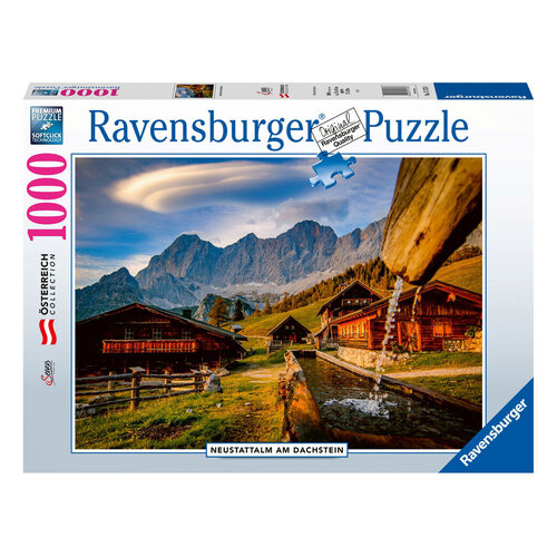 Ravensburger Neustattalm Dachstein Mountains 1000pc Puzzle RB17173