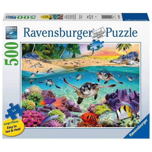 Ravensburger Rae of the Baby Sea Turtles 500pc Large Format Jigsaw Puzzle RB17456