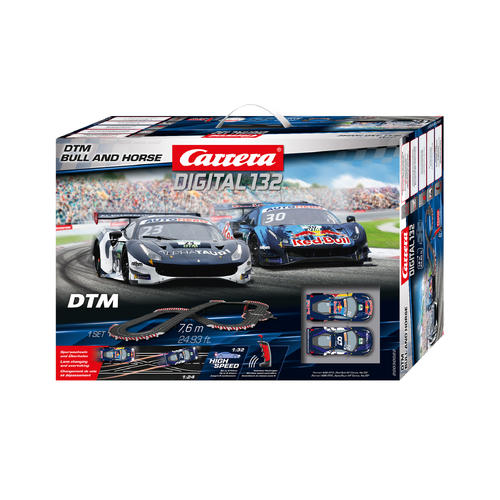 Carrera Digital 132 DTM Bull and Horse 1:32 Scale Digital Slot Car Set 30022