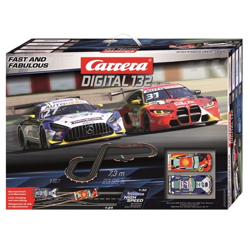 Carrera Digital 132 DTM Fast and Fabulous 1:32 Scale Digital Slot Car Set 30030
