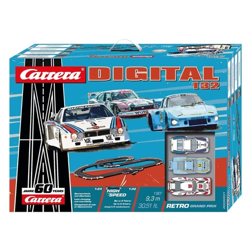 Carrera Digital 132 Retro Grand Prix 60th Anniversary 1:32 Scale Digital Slot Car Set 30031
