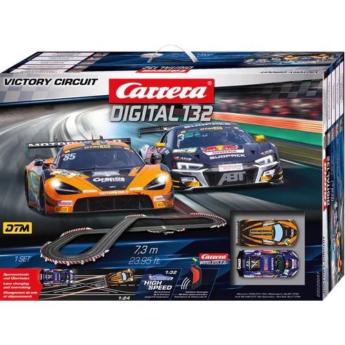 Carrera Digital 132 Victory Circuit 7.3m Wireless Slot Car Set 30047