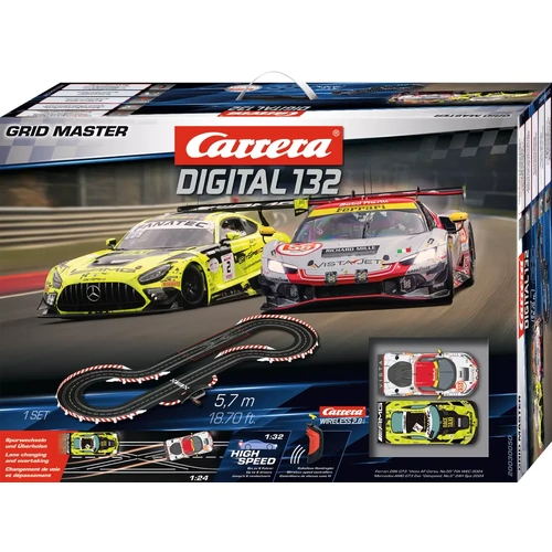 Carrera Digital 132 Grid Masters 5.7m Wireless Slot Car Set 30050