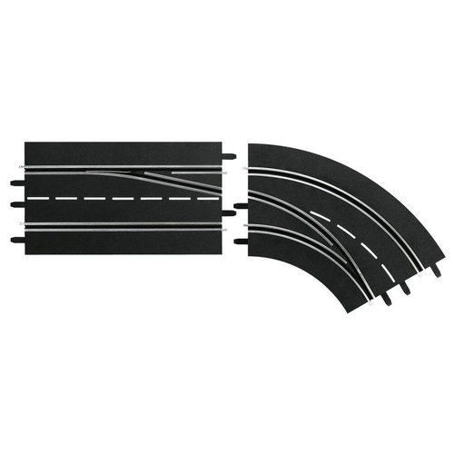 Carrera 124/132 Lane Change Curve Left Out to In Slot Car Track 30363
