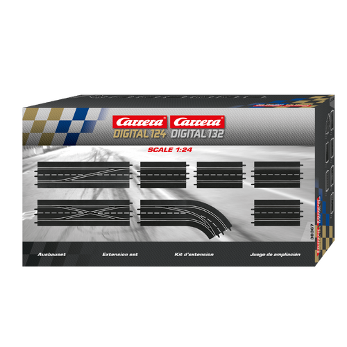 Carrera Digital slot car Extension Track 1:32/1:24 Scale lane change 7 Pcs 30367