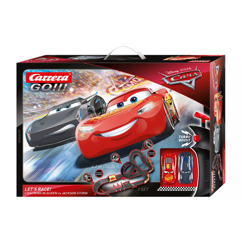 Carrera GO!!! Disney Cars - Let's Race 6.2m Electric Slot Car Set 1:43 Scale 62475