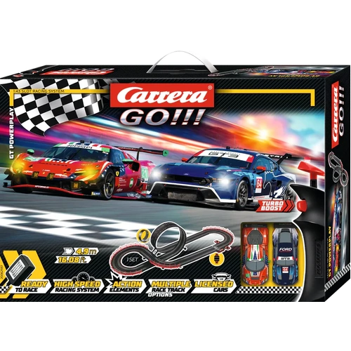 Carrera GO!!! GT Powerplay 1:43 Scale Slot Car Set 62597