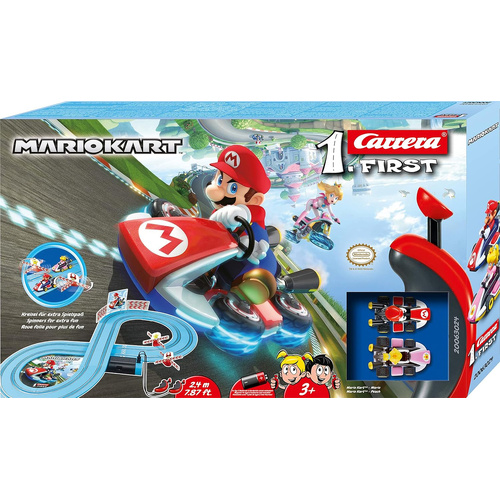 Carrera FIRST Mario Kart Mario vs. Peach Slot Car Set 63024