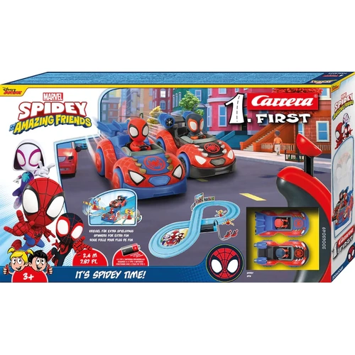 Carrera FIRST Marvel It's Spidey Time! Slot Car Set 63049