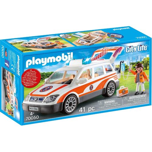 Playmobil City Life Emergency Car with Siren 70050 **