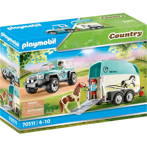 Playmobil Country Car with Pony Trailer 70511