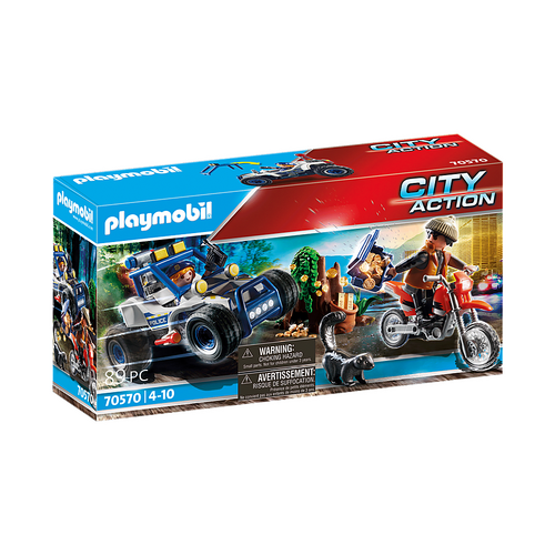 Playmobil City Action Police Off-Road Car with Jewel Thief 70570