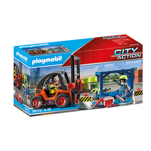 Playmobil City Action Forklift with Freight 70772