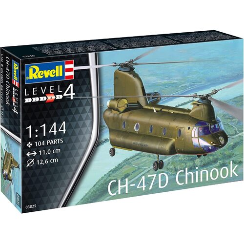 Revell CH-47D Chinook 1:144 Scale Model Kit 03825**