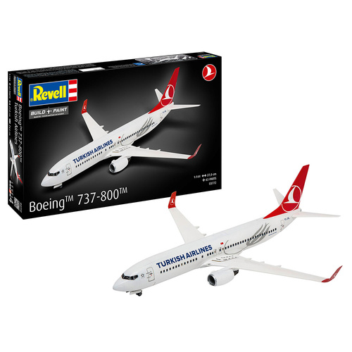 Revell Boeing 737-800 Turkish Airlines 1:144 Scale Model Kit 03772