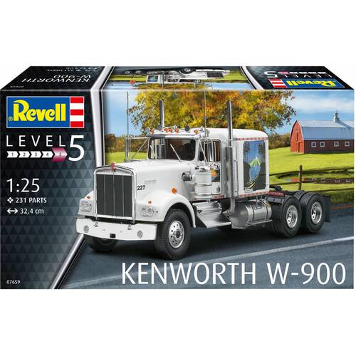 Revell Kenworth W-900 1:25 Scale Model Kit 07659