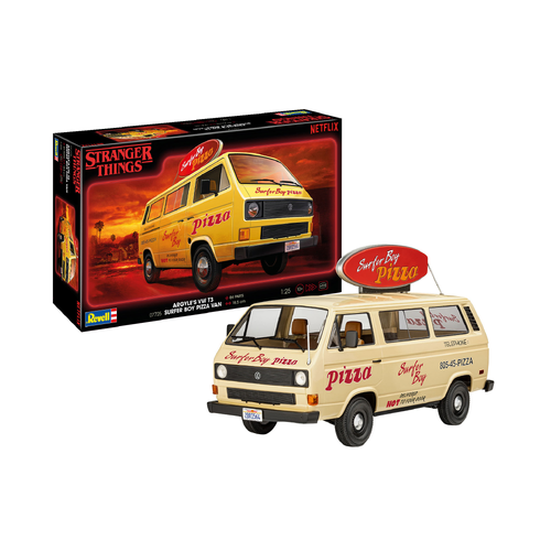 Revell Stranger Things Argyles VW T3 Surfer Boy Pizza Van 1:25 Scale Model Kit 07725