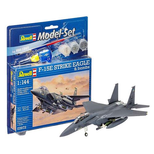 Revell F-15E Strike Eagle Plastic Model Kit Gift Set 1:144 scale 63972