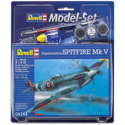 Revell Supermarine Spitfire Mk-V 1:72 Scale Model Set 64164