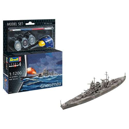 Revell Gneisenau 1:1200 Scale Model Kit Set 65181