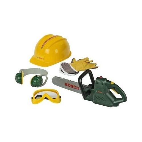 Bosch Chainsaw, Helmet & Accessories Set Pretend Play Toy ATK8532