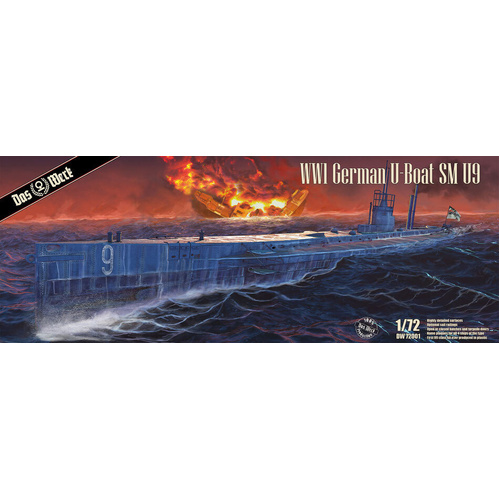 Das Werk WW1 German U-Boat SM U-9 1:72 Scale Model Kit DWK72001