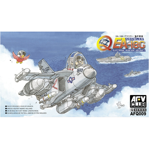 AFV Club Q EA-18G Growler Electronic Warfare Aircraft Model Kit - Aust Decals AFQ009