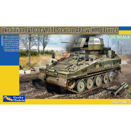 Gecko Ukrainian FV103 CVR(T) Spartan APC w/HMB Turret 1:35 Scale Model Kit GM35052