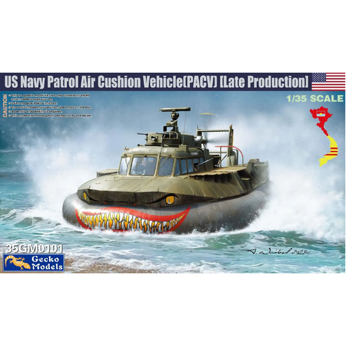 Gecko 1:35 Scale US Navy Patrol Air Cushion Vehicle (PACV) [Late Production] Model Kit GM35101